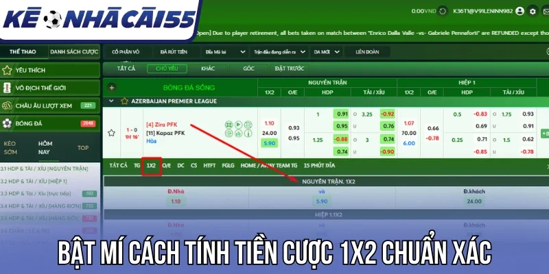 Bật mí cách tính tiền cược 1X2 chuẩn xác