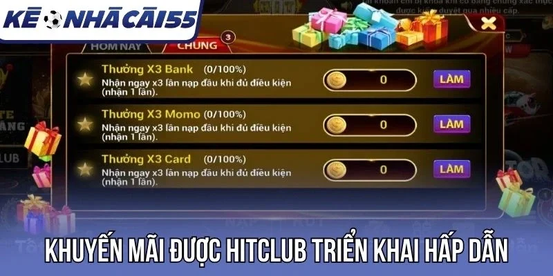 Khuyến mãi được Hitclub triển khai hấp dẫn
