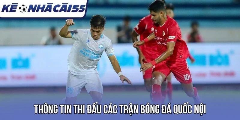 Thông tin thi đấu các trận bóng đá quốc nội